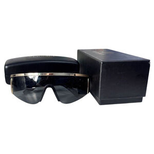 VERSACE MOD.2197 1000/6G TRIBUTE COLLECTION‎ Black & Gold New Women's Sunglasses